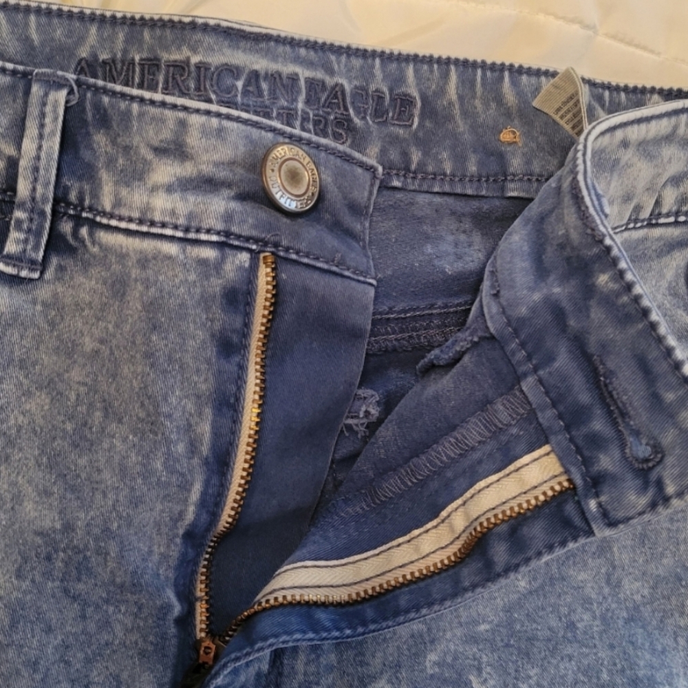 AMERICAN EAGLE OUTFITTERS        Denim Blue Sky High Jeggings - Picture 2 of 8